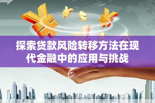 安乡探索贷款风险转移方法在现代金融中的应用与挑战