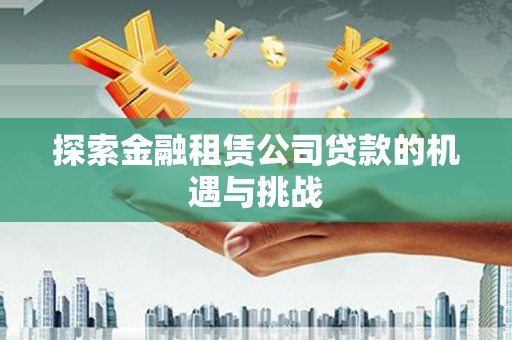 安乡探索金融租赁公司贷款的机遇与挑战