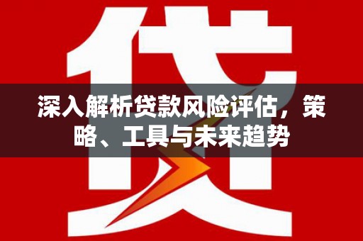 安乡深入解析贷款风险评估，策略、工具与未来趋势
