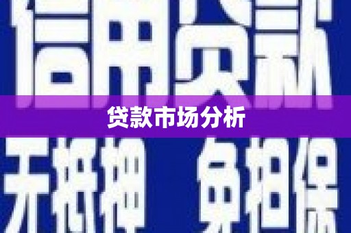 安乡贷款市场分析