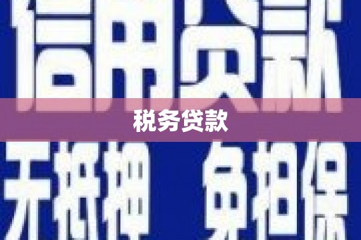 安乡税务贷款