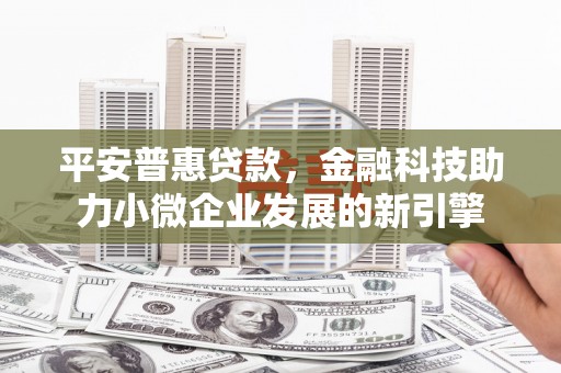 安乡平安普惠贷款，金融科技助力小微企业发展的新引擎