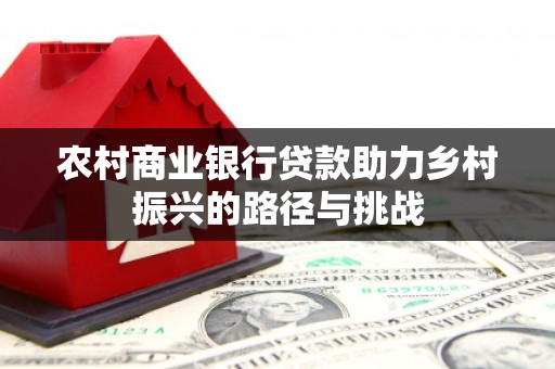 安乡农村商业银行贷款助力乡村振兴的路径与挑战