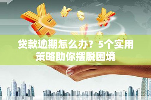 安乡贷款逾期怎么办？5个实用策略助你摆脱困境