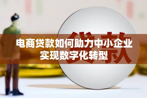 安乡电商贷款如何助力中小企业实现数字化转型