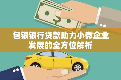 安乡包银银行贷款助力小微企业发展的全方位解析