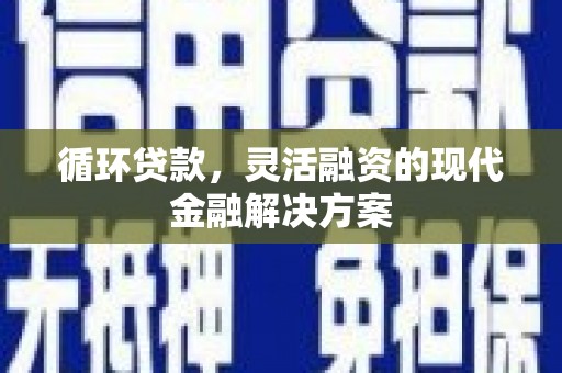 安乡循环贷款，灵活融资的现代金融解决方案