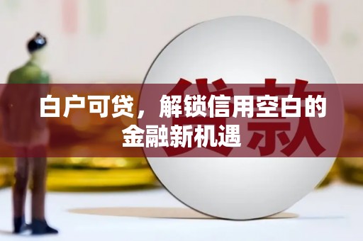 安乡白户可贷，解锁信用空白的金融新机遇