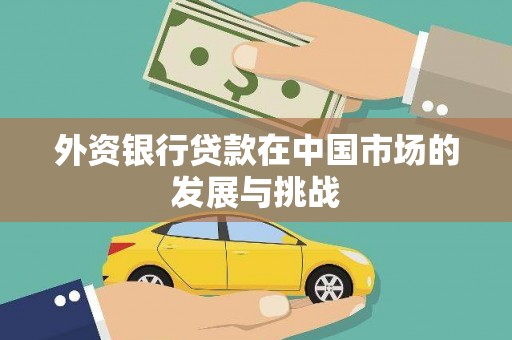 安乡外资银行贷款在中国市场的发展与挑战