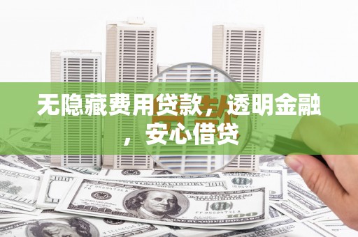 安乡无隐藏费用贷款，透明金融，安心借贷