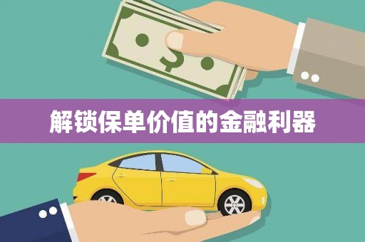 安乡解锁保单价值的金融利器