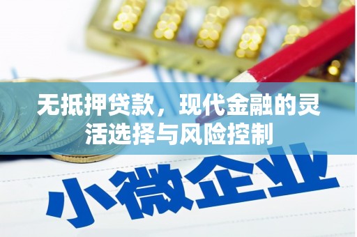 安乡无抵押贷款，现代金融的灵活选择与风险控制