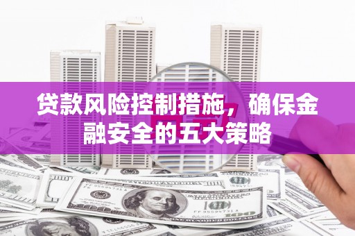 安乡贷款风险控制措施，确保金融安全的五大策略