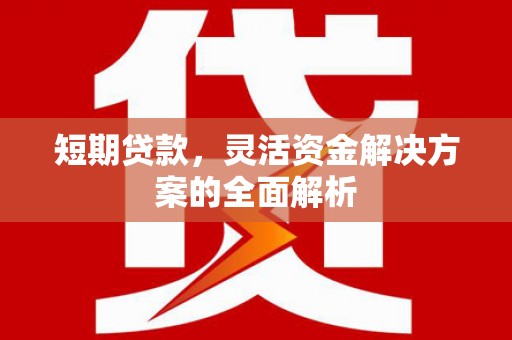安乡短期贷款，灵活资金解决方案的全面解析