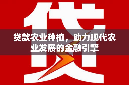 安乡贷款农业种植，助力现代农业发展的金融引擎