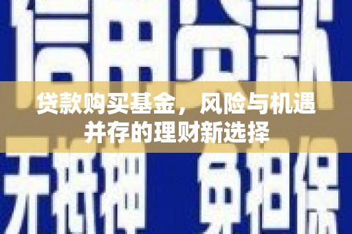 安乡贷款购买基金，风险与机遇并存的理财新选择