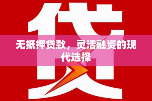 安乡无抵押贷款，灵活融资的现代选择