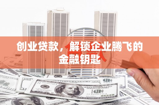 安乡创业贷款，解锁企业腾飞的金融钥匙