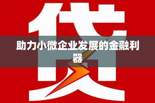 安乡助力小微企业发展的金融利器