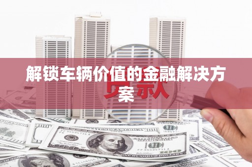 安乡解锁车辆价值的金融解决方案