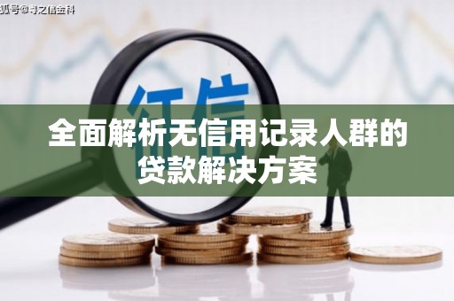 安乡全面解析无信用记录人群的贷款解决方案