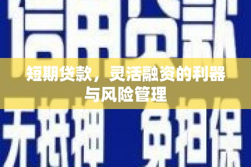 安乡短期贷款，灵活融资的利器与风险管理